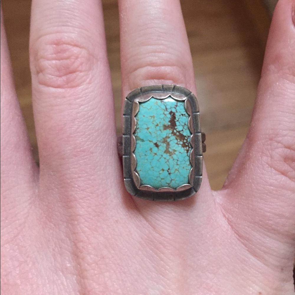Square Turquoise Ring - Picture 3 of 5